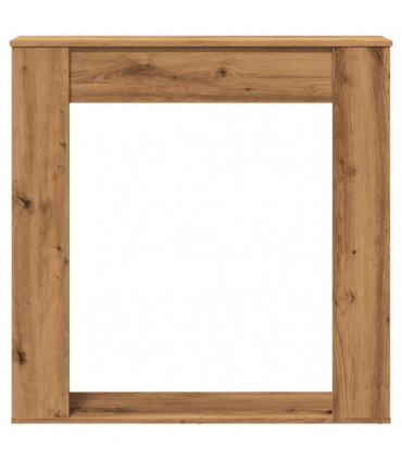 vidaXL Fireplace Surround Artisan Oak 100x20x100 cm Engineered Wood