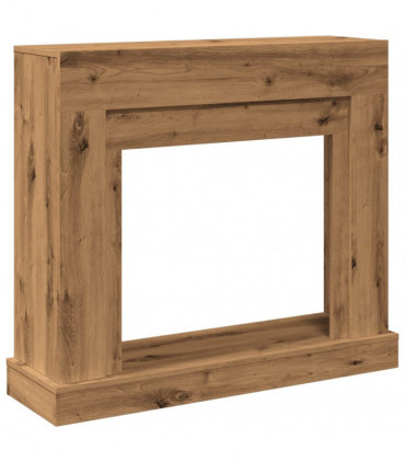 vidaXL Fireplace Surround Artisan Oak 100x30x87.5 cm Engineered Wood