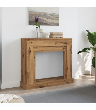 vidaXL Fireplace Surround Artisan Oak 100x30x87.5 cm Engineered Wood