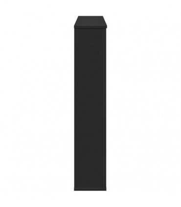 vidaXL Fireplace Surround Black 100x20x100 cm Engineered Wood