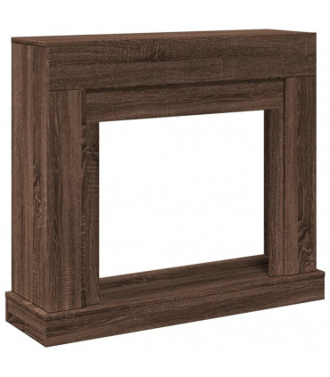 vidaXL Fireplace Surround Brown Oak 100x30x87.5 cm Engineered Wood