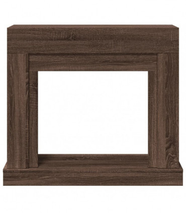 vidaXL Fireplace Surround Brown Oak 100x30x87.5 cm Engineered Wood