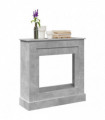 vidaXL Fireplace Surround Concrete Grey 90x30x90 cm Engineered Wood