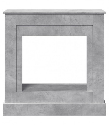 vidaXL Fireplace Surround Concrete Grey 90x30x90 cm Engineered Wood