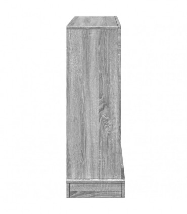 vidaXL Fireplace Surround Grey Sonoma 100x30x87.5 cm Engineered Wood