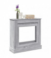 vidaXL Fireplace Surround Grey Sonoma 90x30x90 cm Engineered Wood
