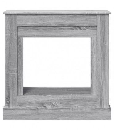 vidaXL Fireplace Surround Grey Sonoma 90x30x90 cm Engineered Wood