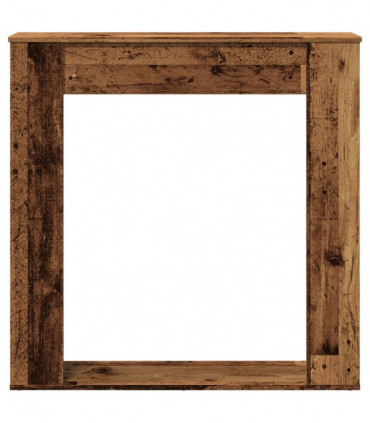 vidaXL Fireplace Surround Old Wood 100x20x100 cm Engineered Wood