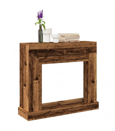 vidaXL Fireplace Surround Old Wood 100x30x87.5 cm Engineered Wood