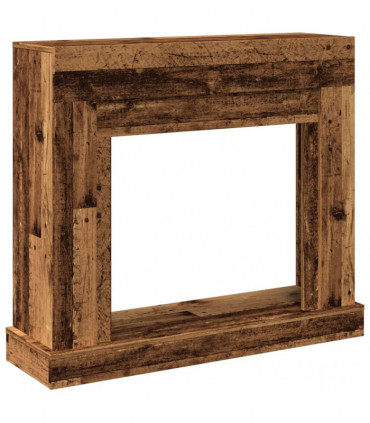 vidaXL Fireplace Surround Old Wood 100x30x87.5 cm Engineered Wood