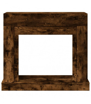vidaXL Fireplace Surround Smoked Oak 100x30x87.5 cm Engineered Wood