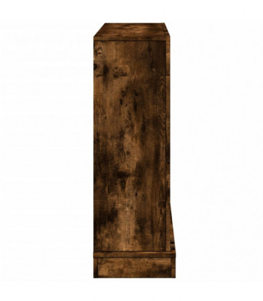 vidaXL Fireplace Surround Smoked Oak 100x30x87.5 cm Engineered Wood