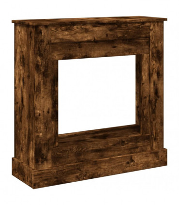 vidaXL Fireplace Surround Smoked Oak 90x30x90 cm Engineered Wood