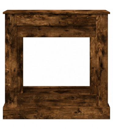 vidaXL Fireplace Surround Smoked Oak 90x30x90 cm Engineered Wood
