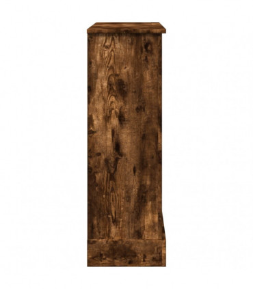 vidaXL Fireplace Surround Smoked Oak 90x30x90 cm Engineered Wood