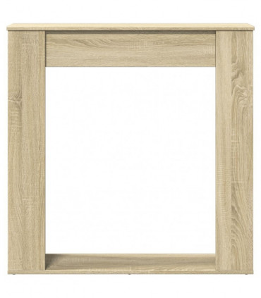 vidaXL Fireplace Surround Sonoma Oak 100x20x100 cm Engineered Wood