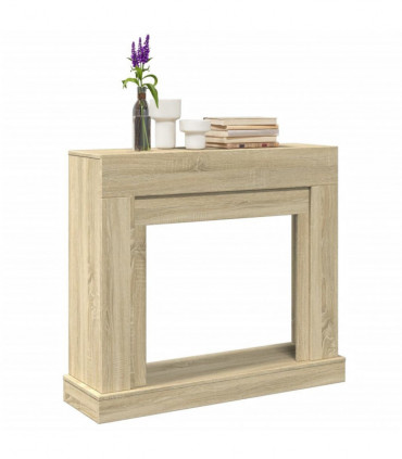 vidaXL Fireplace Surround Sonoma Oak 100x30x87.5 cm Engineered Wood