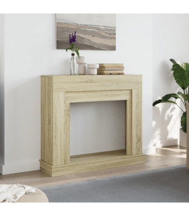 vidaXL Fireplace Surround Sonoma Oak 100x30x87.5 cm Engineered Wood