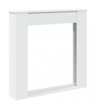 vidaXL Fireplace Surround White 100x20x100 cm Engineered Wood
