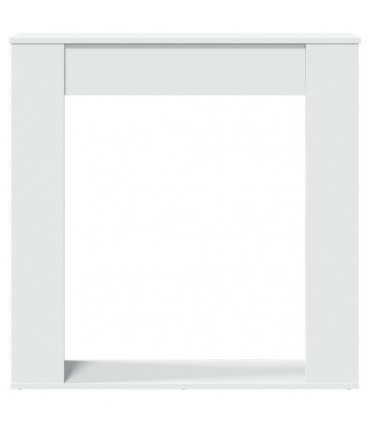 vidaXL Fireplace Surround White 100x20x100 cm Engineered Wood