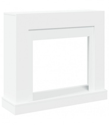 vidaXL Fireplace Surround White 100x30x87.5 cm Engineered Wood