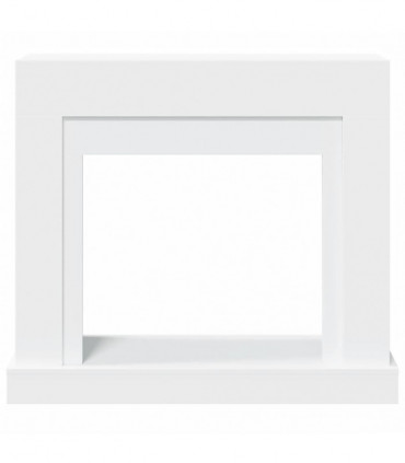 vidaXL Fireplace Surround White 100x30x87.5 cm Engineered Wood