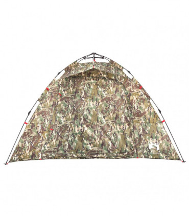 vidaXL Fishing Tent 4-Person Camouflage Quick Release