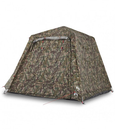 vidaXL Fishing Tent 4-Person Camouflage Quick Release