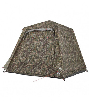 vidaXL Fishing Tent 4-Person Camouflage Quick Release