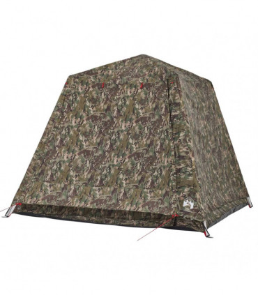 vidaXL Fishing Tent 4-Person Camouflage Quick Release