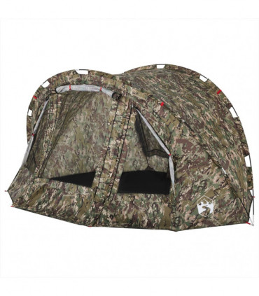 vidaXL Fishing Tent 4-Person Camouflage Waterproof