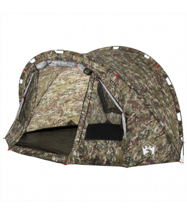 vidaXL Fishing Tent 4-Person Camouflage Waterproof