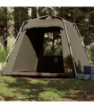 vidaXL Fishing Tent 4-Person Olive Green Quick Release