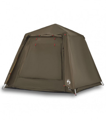 vidaXL Fishing Tent 4-Person Olive Green Quick Release