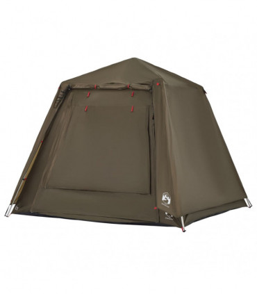 vidaXL Fishing Tent 4-Person Olive Green Quick Release