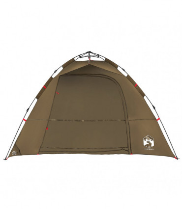 vidaXL Fishing Tent 4-Person Olive Green Quick Release
