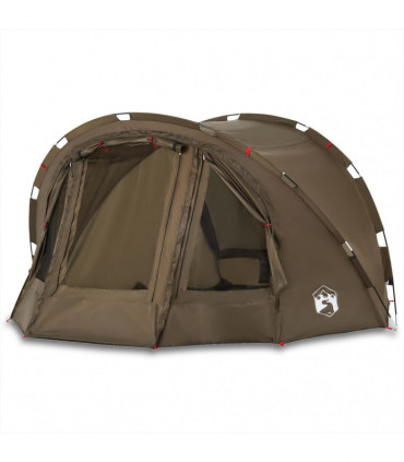 vidaXL Fishing Tent 4-Person Olive Green Waterproof