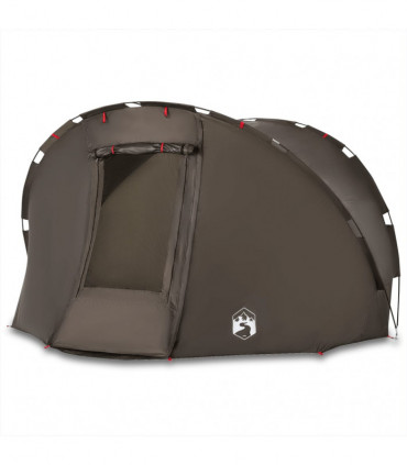 vidaXL Fishing Tent 5-Person Brown Waterproof