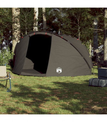 vidaXL Fishing Tent 5-Person Brown Waterproof