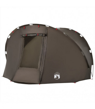 vidaXL Fishing Tent 5-Person Brown Waterproof
