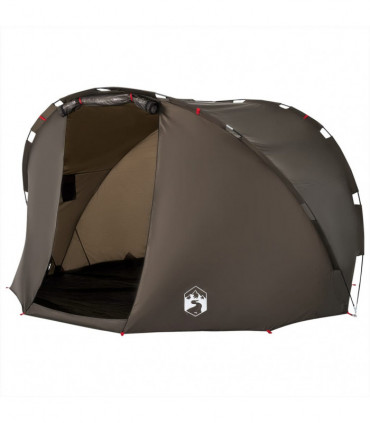 vidaXL Fishing Tent 5-Person Brown Waterproof