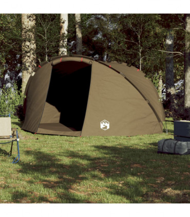 vidaXL Fishing Tent 5-Person Olive Green Waterproof