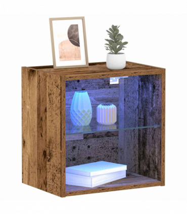 vidaXL Floating Shelf Brown 40 x 28.5 x 40 cm Engineered wood