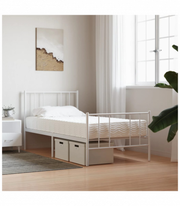 vidaXL Foam Mattress White 90x190 cm Hardness H2 H3