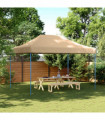 vidaXL Foldable Party Tent Pop-Up Beige 410x279x315 cm