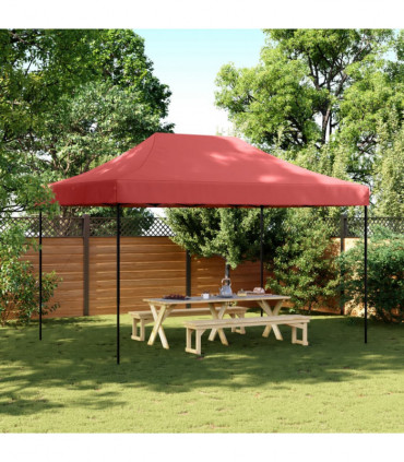 vidaXL Foldable Party Tent Pop-Up Burgundy 410x279x315 cm