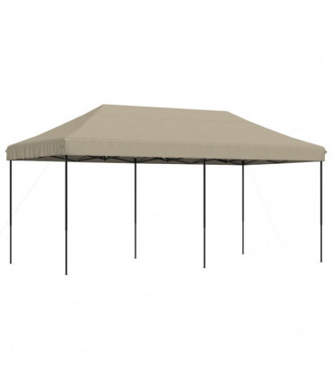 vidaXL Foldable Party Tent Pop-Up Taupe 580x292x315 cm