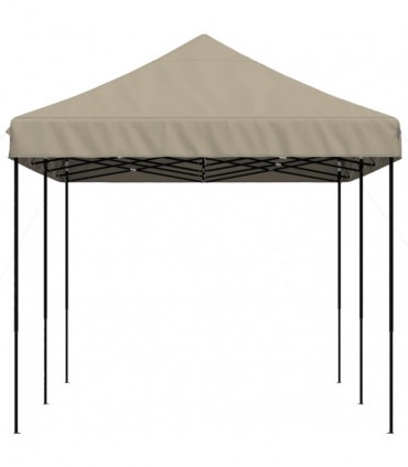 vidaXL Foldable Party Tent Pop-Up Taupe 580x292x315 cm