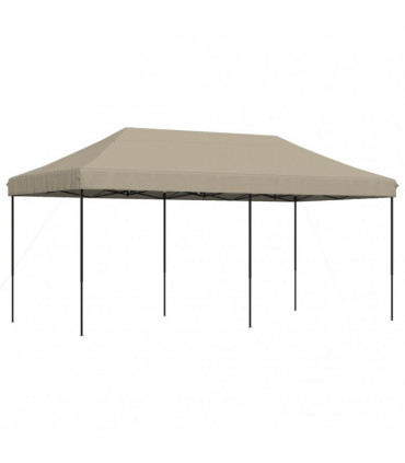vidaXL Foldable Party Tent Pop-Up Taupe 580x292x315 cm