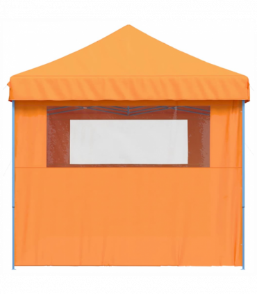 vidaXL Foldable Party Tent Pop-Up with 3 Sidewalls Orange